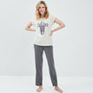 Bas de pyjama gris foncé femme