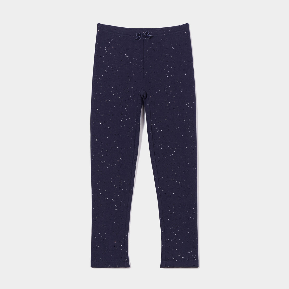 Legging doubl&eacute; chaud bleu marine fille