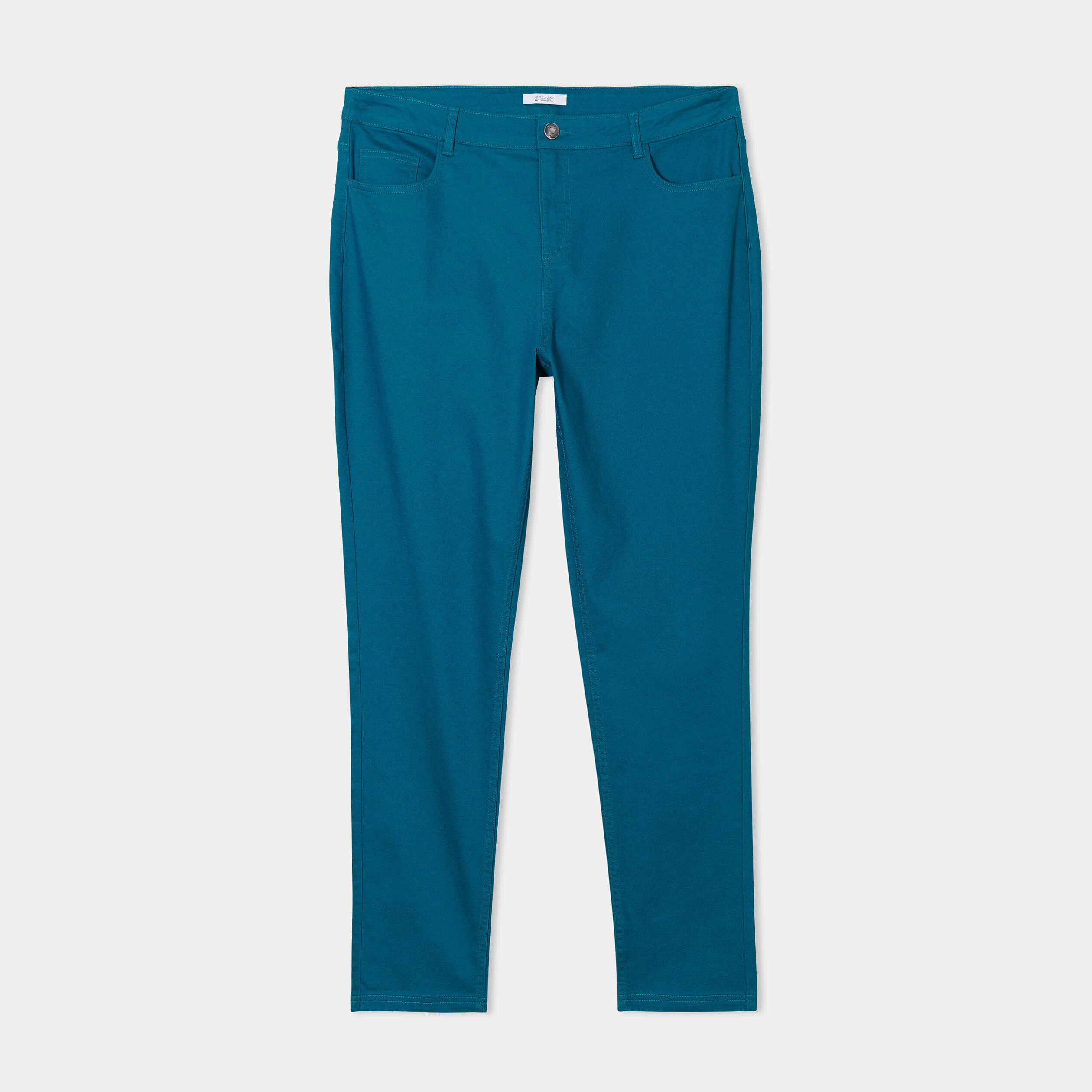 Pantalon slim bleu canard femme grande taille MODAVISTA