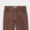 Pantalon regular coton majoritaire marron fonc&eacute; gar&ccedil;on