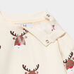 Ensemble 2 pi&egrave;ces sweat et pantalon ecru b&eacute;b&eacute; gar&ccedil;on