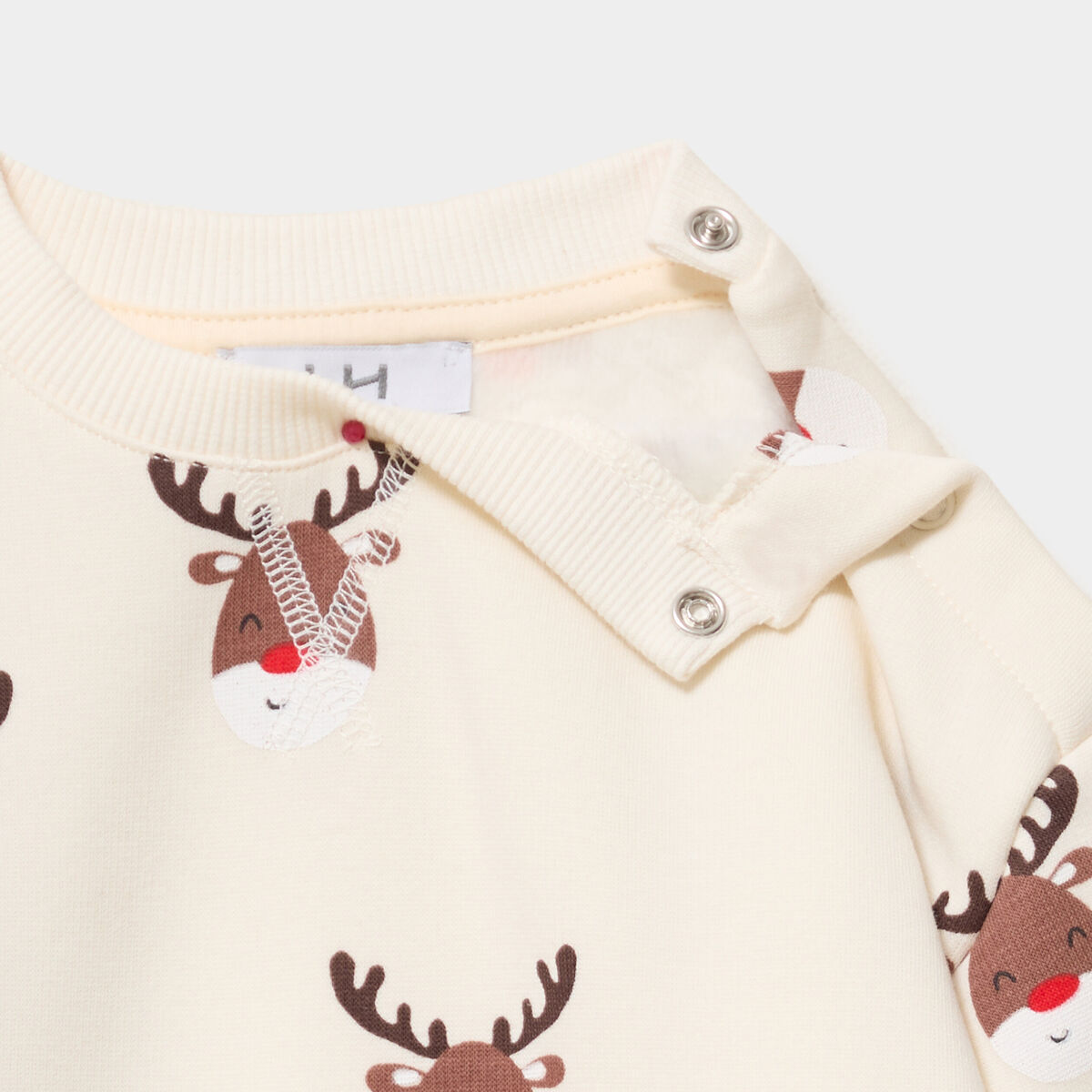 Ensemble 2 pi&egrave;ces sweat et pantalon ecru b&eacute;b&eacute; gar&ccedil;on