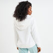 Veste de pyjama effet polaire ivoire femme