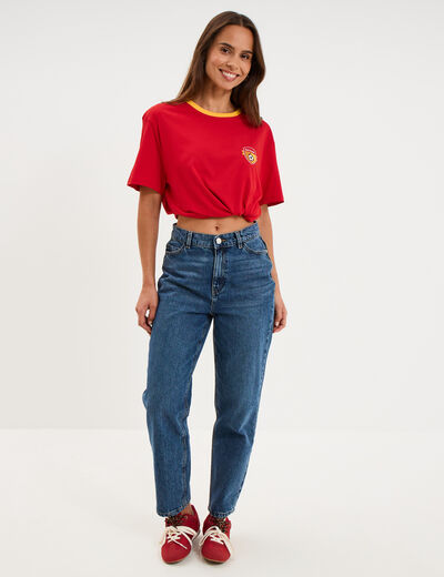 T-shirt maillot de football Espagne rouge mixte