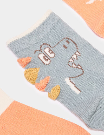 Lot 5 paires chaussettes coton multicolore garçon