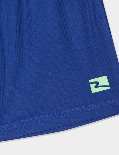 Short de jogging taille &eacute;lastiqu&eacute;e bleu electrique gar&ccedil;on