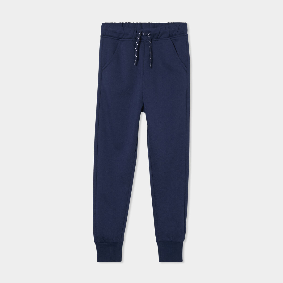 Pantalon de jogging molleton bleu marine gar&ccedil;on