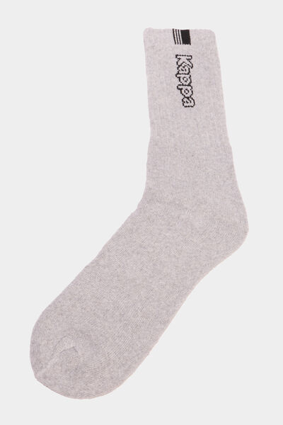 Lot 3 paires chaussettes sport Kappa gris homme