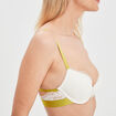 Soutien-gorge corbeille dentelle coques ivoire femme