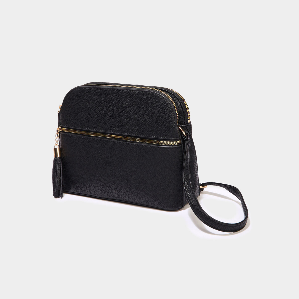 Sac en bandouli&egrave;re noir femme