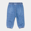 Jeans bas &eacute;lastiqu&eacute; coton denim double stone b&eacute;b&eacute; fille
