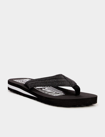 Tongs de plage noir homme