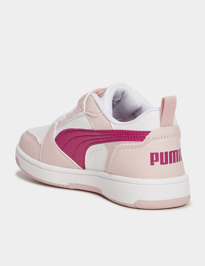 Tennis basses à lacets Puma rose fushia fille