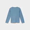 Ensemble pyjama pantalon t-shirt coton bleu gris gar&ccedil;on