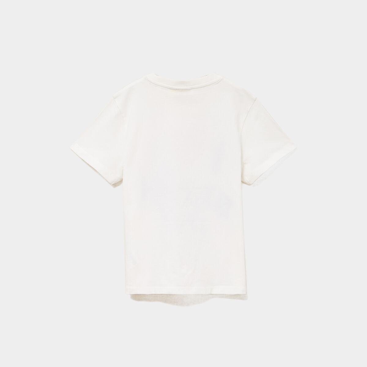 T-shirt manches courtes coton Stitch blanc fille