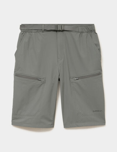Short de randonn&eacute;e respirant gris homme