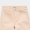 Pantalon bootcut twill 4 poches beige fille