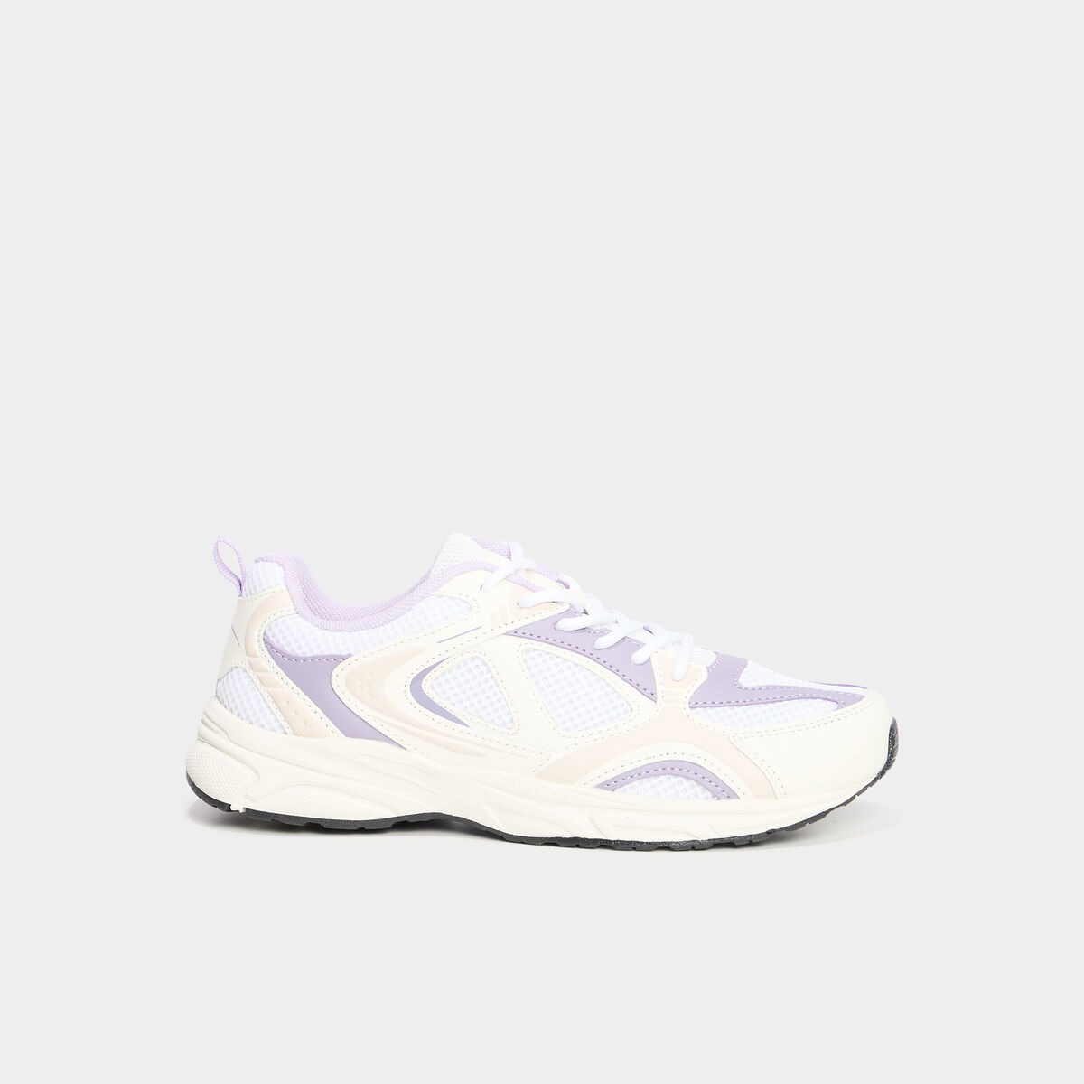 Baskets running &agrave; lacets blanc fille