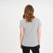 T-shirt allaitement manches courtes ecru femme maternité