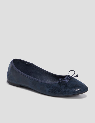 Ballerines irisées bleu femme