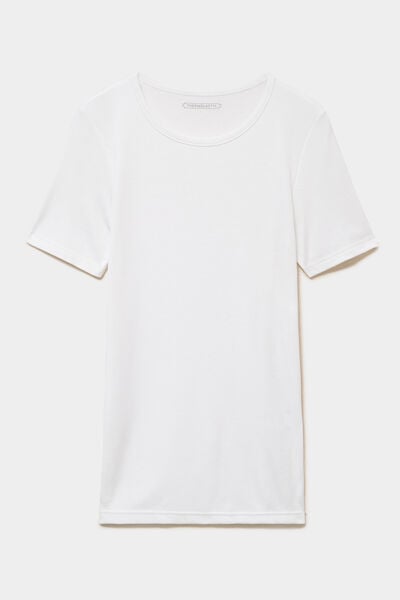 T-shirt thermique Damart x Trappeur blanc homme