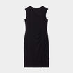 Robe moulante encolure asymétrique noir femme