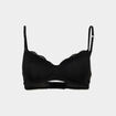 Soutien-gorge triangle micro dentelle noir femme