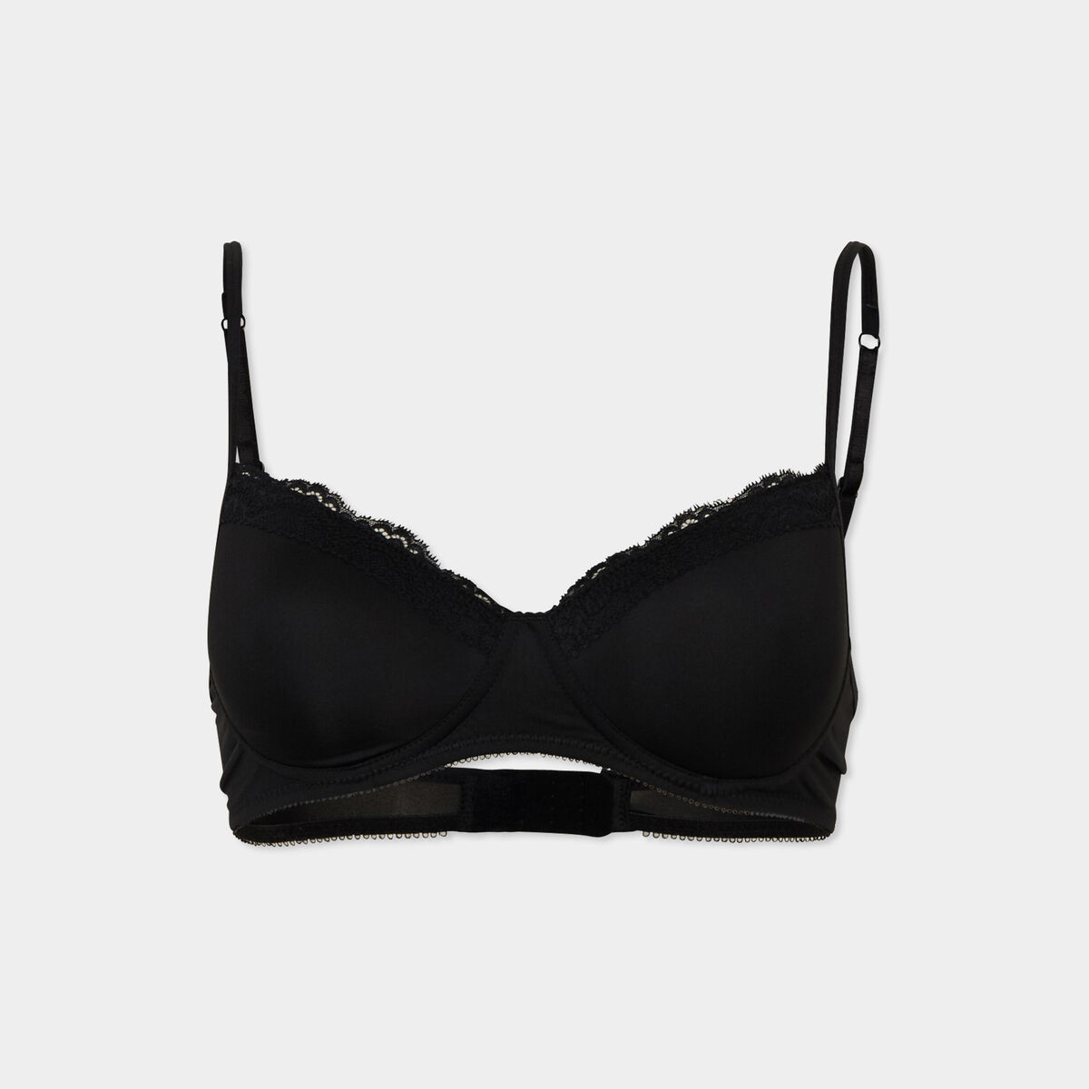Soutien-gorge triangle micro dentelle noir femme