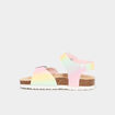 Sandales avec boucles plates multicolore fille