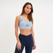 Brassi&egrave;re sport microfibre dos nageur bleu gris femme