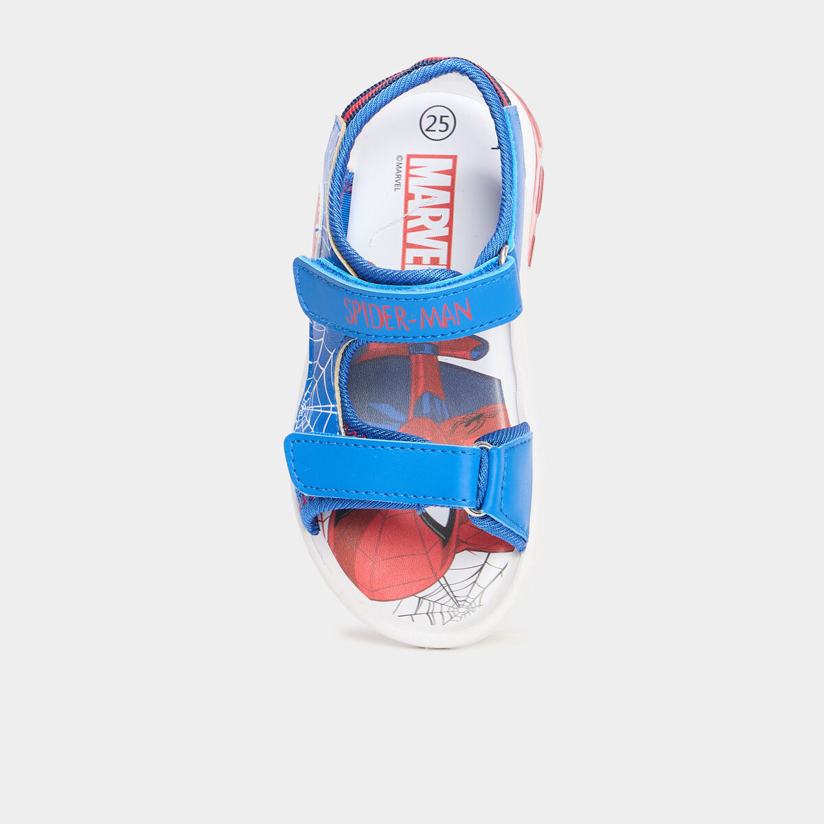Sandales semelles lumineuses Spider-Man rouge gar&ccedil;on