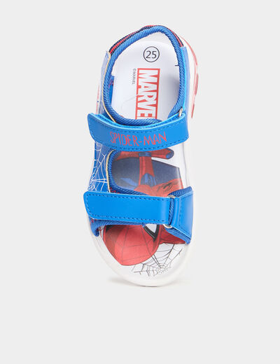 Sandales semelles lumineuses Spider-Man rouge garçon