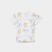 T-shirt manches courtes coton blanc b&eacute;b&eacute; gar&ccedil;on