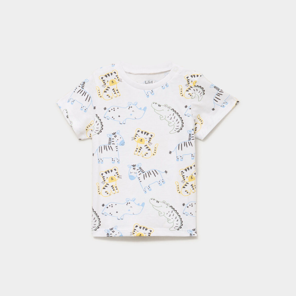 T-shirt manches courtes coton blanc b&eacute;b&eacute; gar&ccedil;on