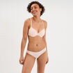 Soutien-gorge corbeille padd&eacute; microfibre rose clair femme