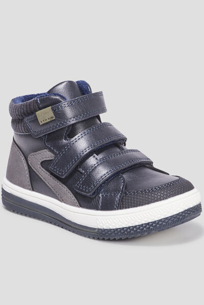 Baskets montantes Creeks Kamil bleu marine garçon