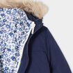 Parka 3-en-1 doudoune avec capuche bleu marine fille