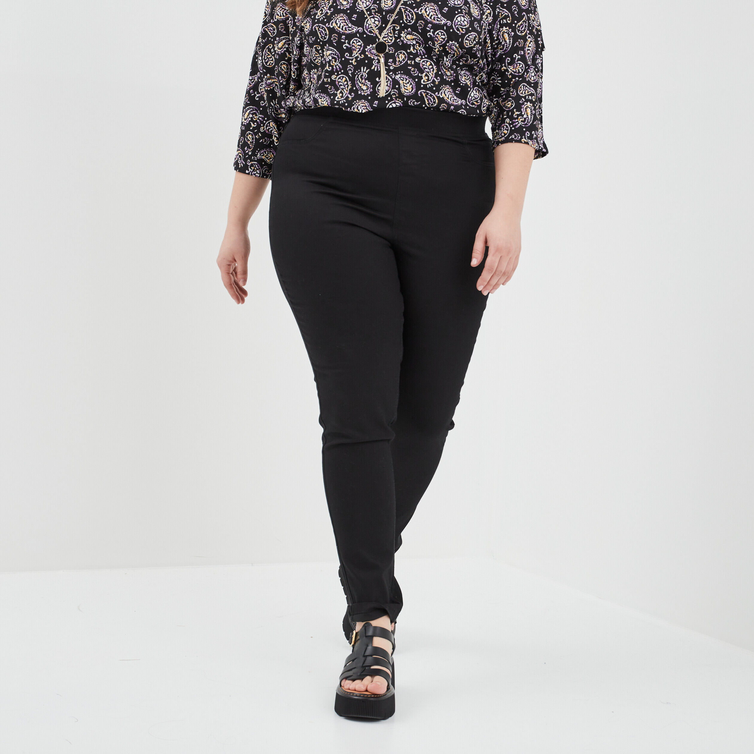 Jegging noir femme grande taille MODAVISTA