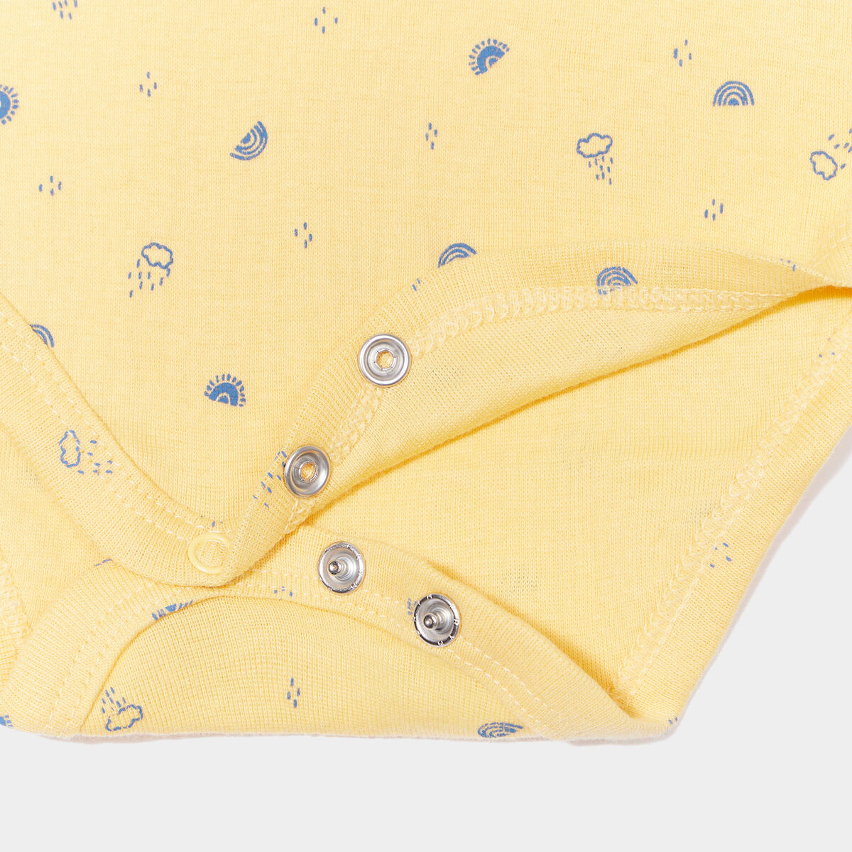 Lot 3 bodies manches longues en coton bleu ciel bébé garçon