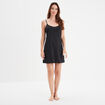 Nuisette fond de robe noir femme