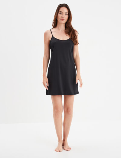 Nuisette fond de robe noir femme