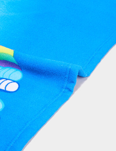 Serviette de plage Spider-Man bleu gar&ccedil;on