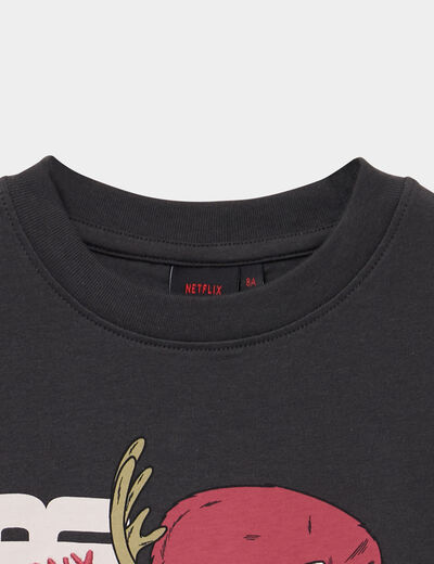 T-shirt coton One Piece Chopper noir gar&ccedil;on