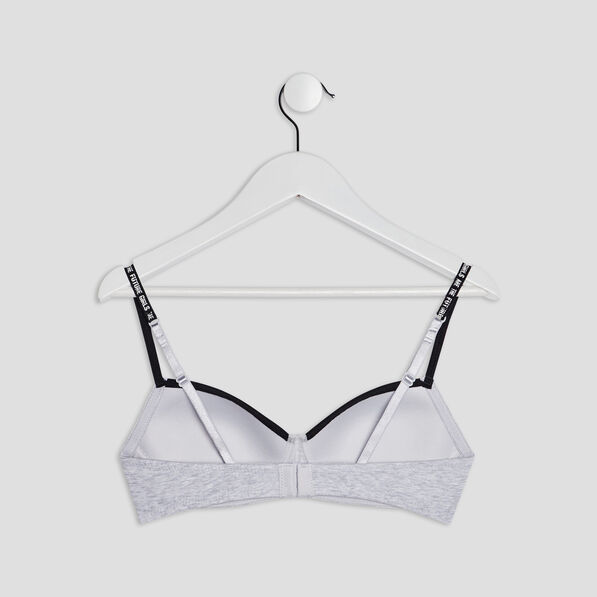 soutien gorge bandeau gris femme Soutien-gorge bandeau gris femme