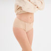 Culotte taille haute beige femme