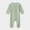 Dors-bien effet velours manches longues vert pastel b&eacute;b&eacute;
