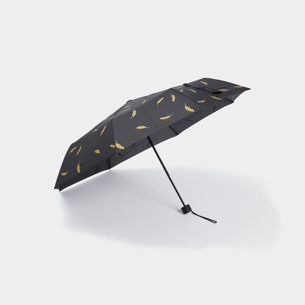 Parapluie rétractable pliant noir mixte