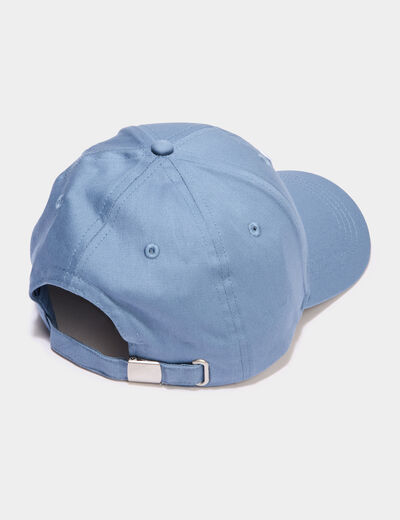 Casquette ajustable coton bleu gris homme