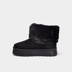 Boots avec fausse fourrure noir femme