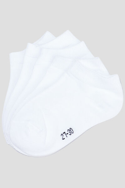 Lot 5 paires socquettes blanc fille